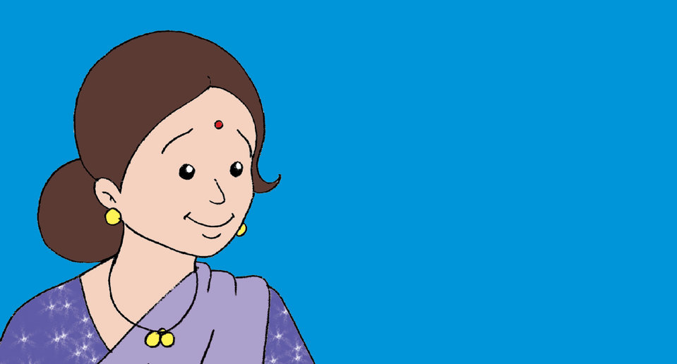 औरत क्यों मुस्करा रही है?