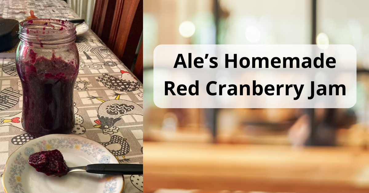 Ale’s Homemade Red Cranberry Jam