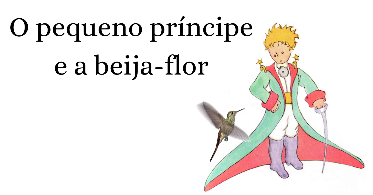 O pequeno príncipe e a beija-flor