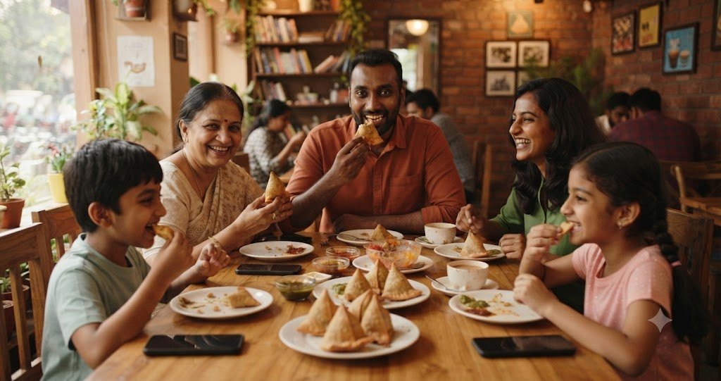 रवि अपने परिवार से मिलने गया